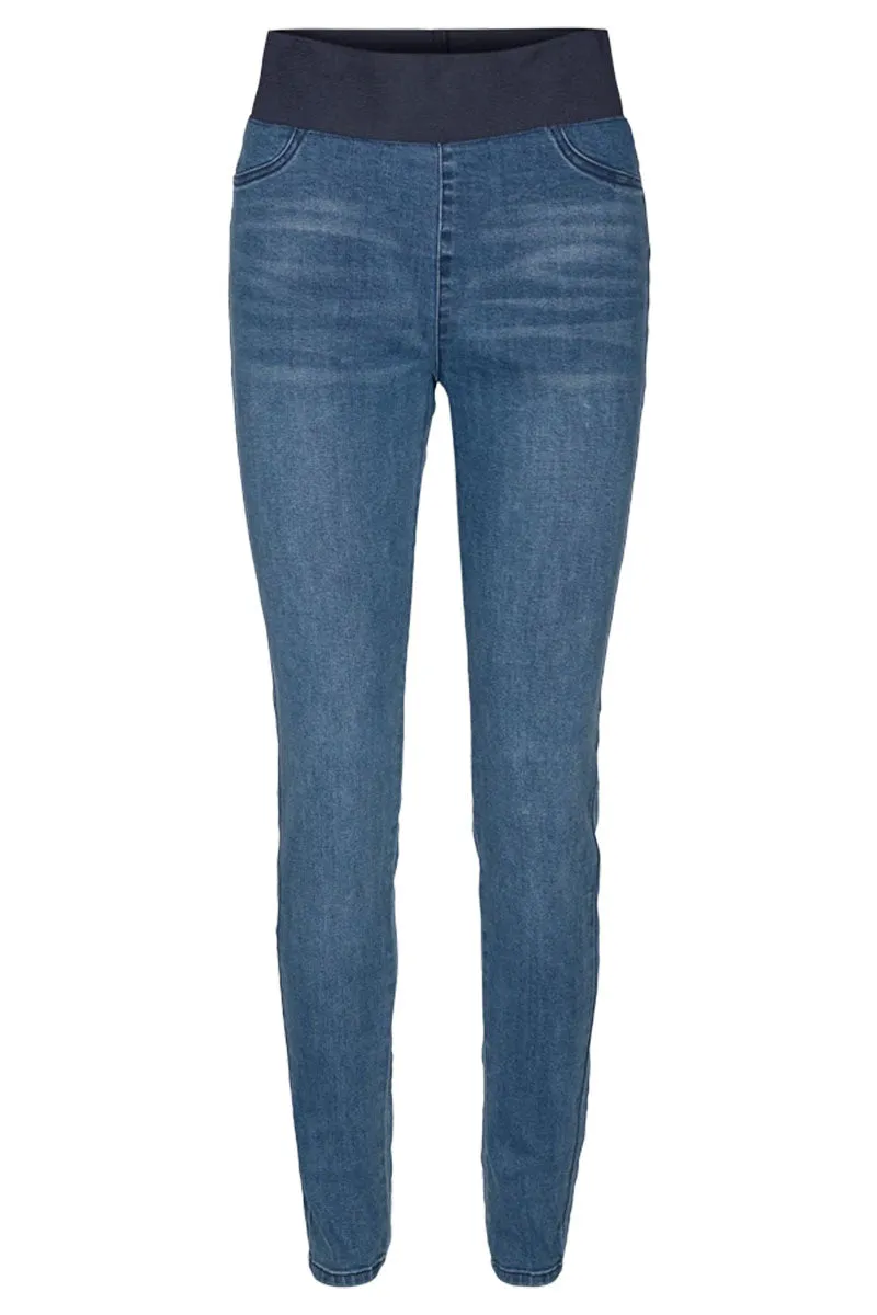 Shantal pa denim | Medium blue |  Bukser fra Freequent