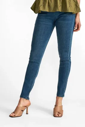 Shantal pa denim | Medium blue |  Bukser fra Freequent