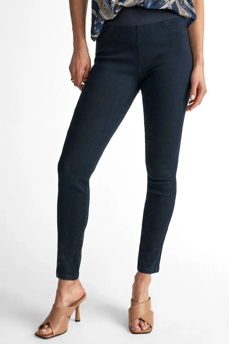 Shantal Pant Denim | Dark Blue |  Bukser fra Freequent