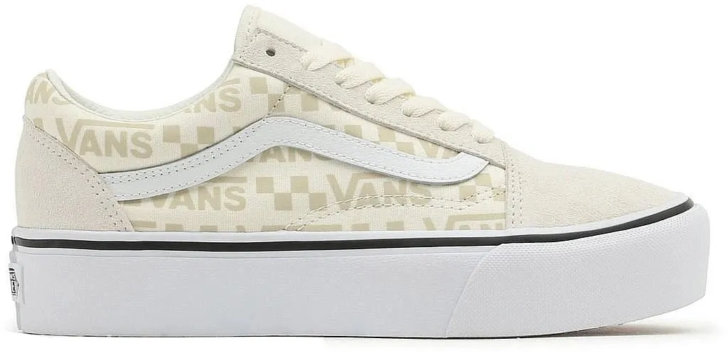 shoes Vans Old Skool Platform - Reflective Logo/Drizzle/True White