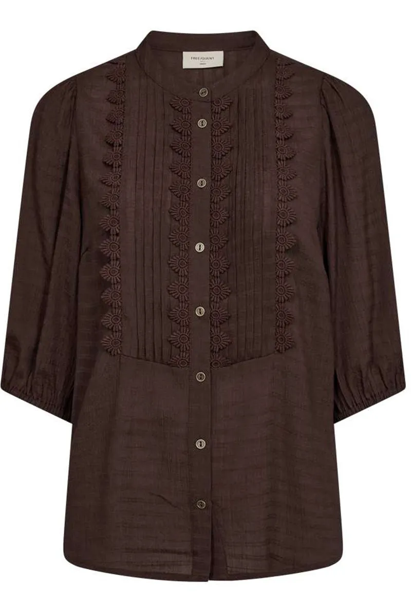 Shu Blouse | Coffee Bean | Bluse fra Freequent