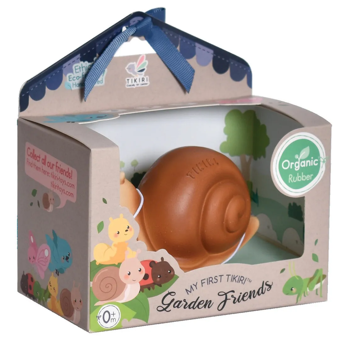 Snail - Garden Friends Natural Rubber Toy