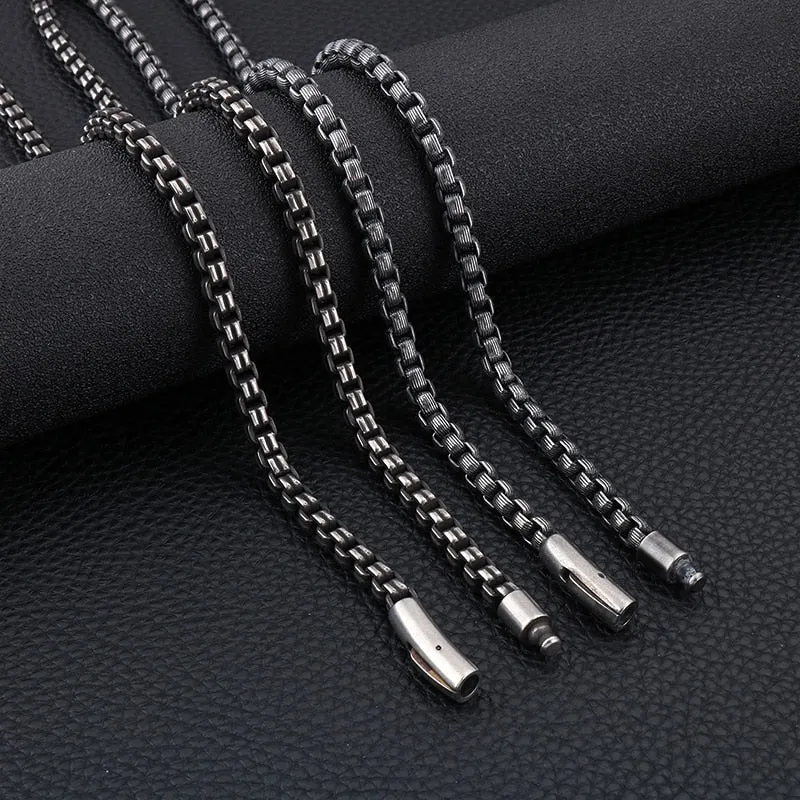 Stainless Steel Brushed Matte Box Link Chains