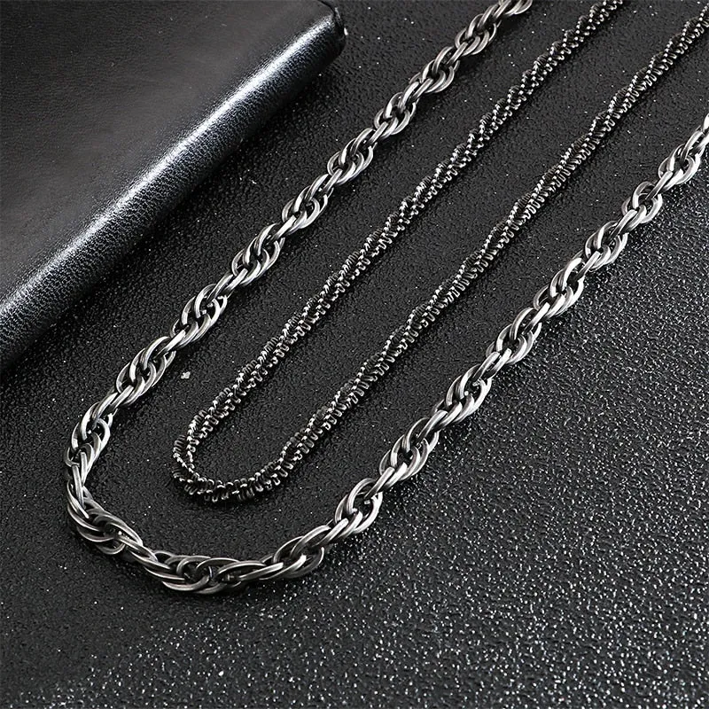 Stainless Steel Brushed Matte Box Link Chains