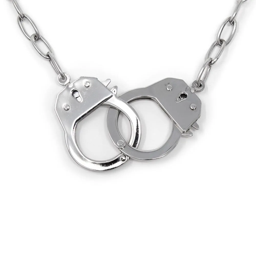 Stainless Steel Handcuff Necklace