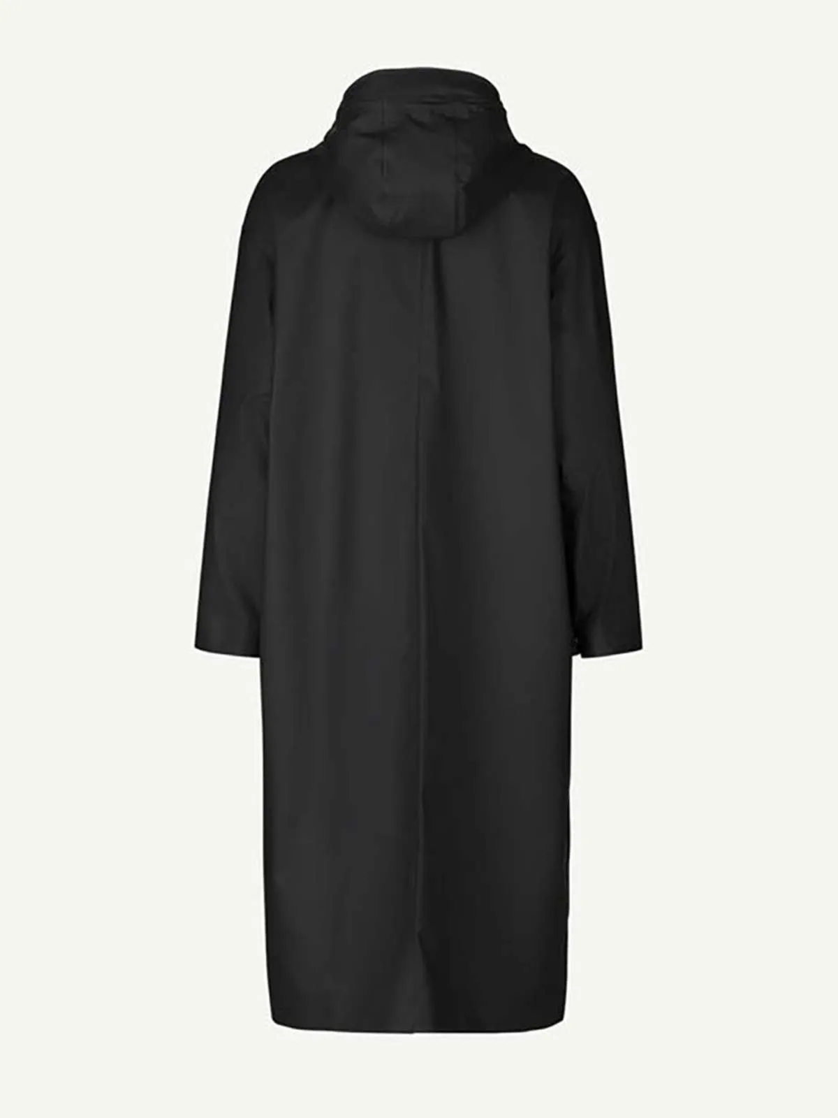 Stala Long Raincoat - Black