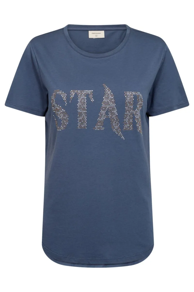 Star Tee 203703 | Vintage Indigo | T-Shirt fra Freequent