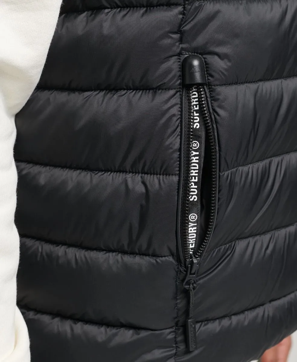 Superdry Hooded Classic Padded Gilet Black