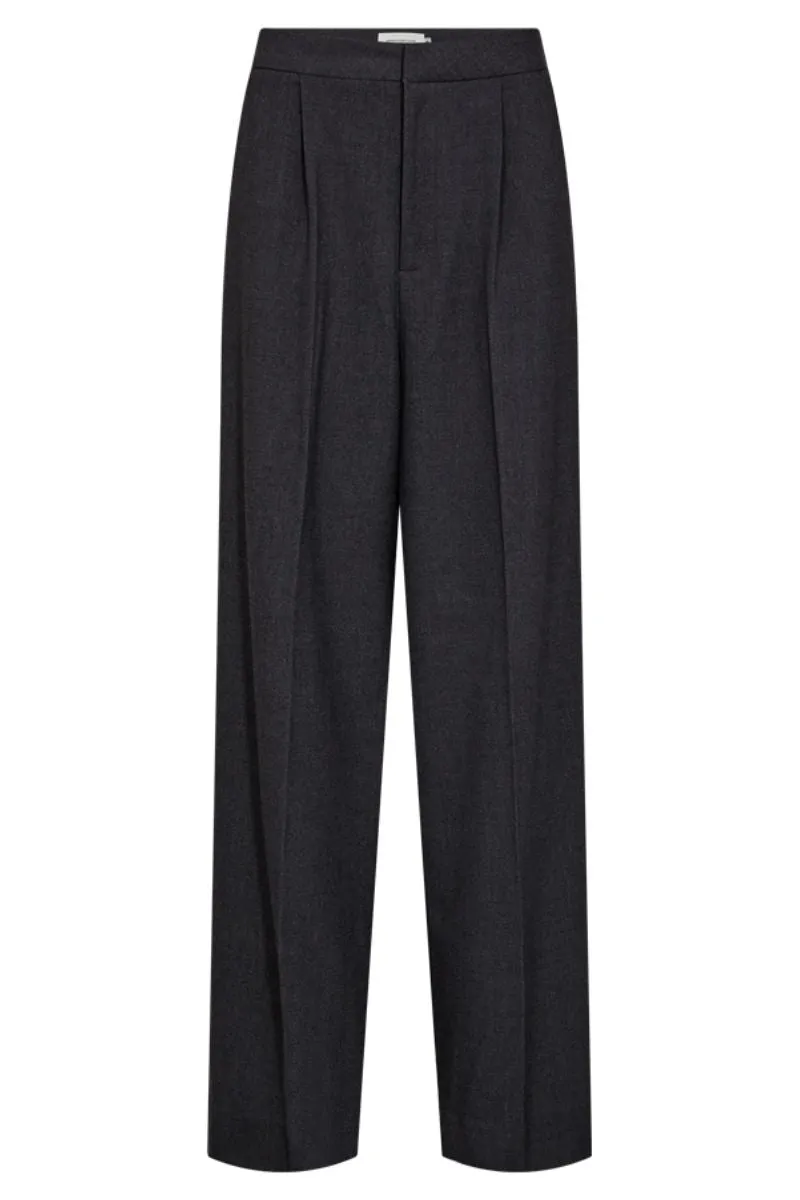 Tailor Wide Pant | Grey Melange | Bukser fra Copenhagen Muse