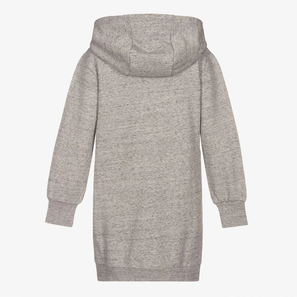 Teen Grey Logo Hooded Dress 