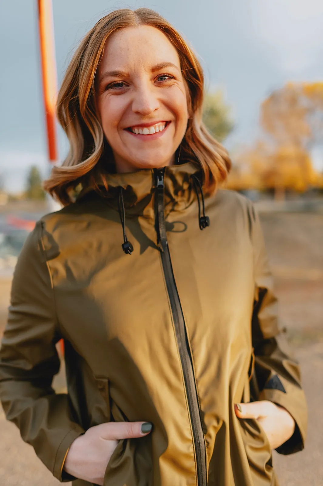 The Avan Raincoat - Olive - PLUS