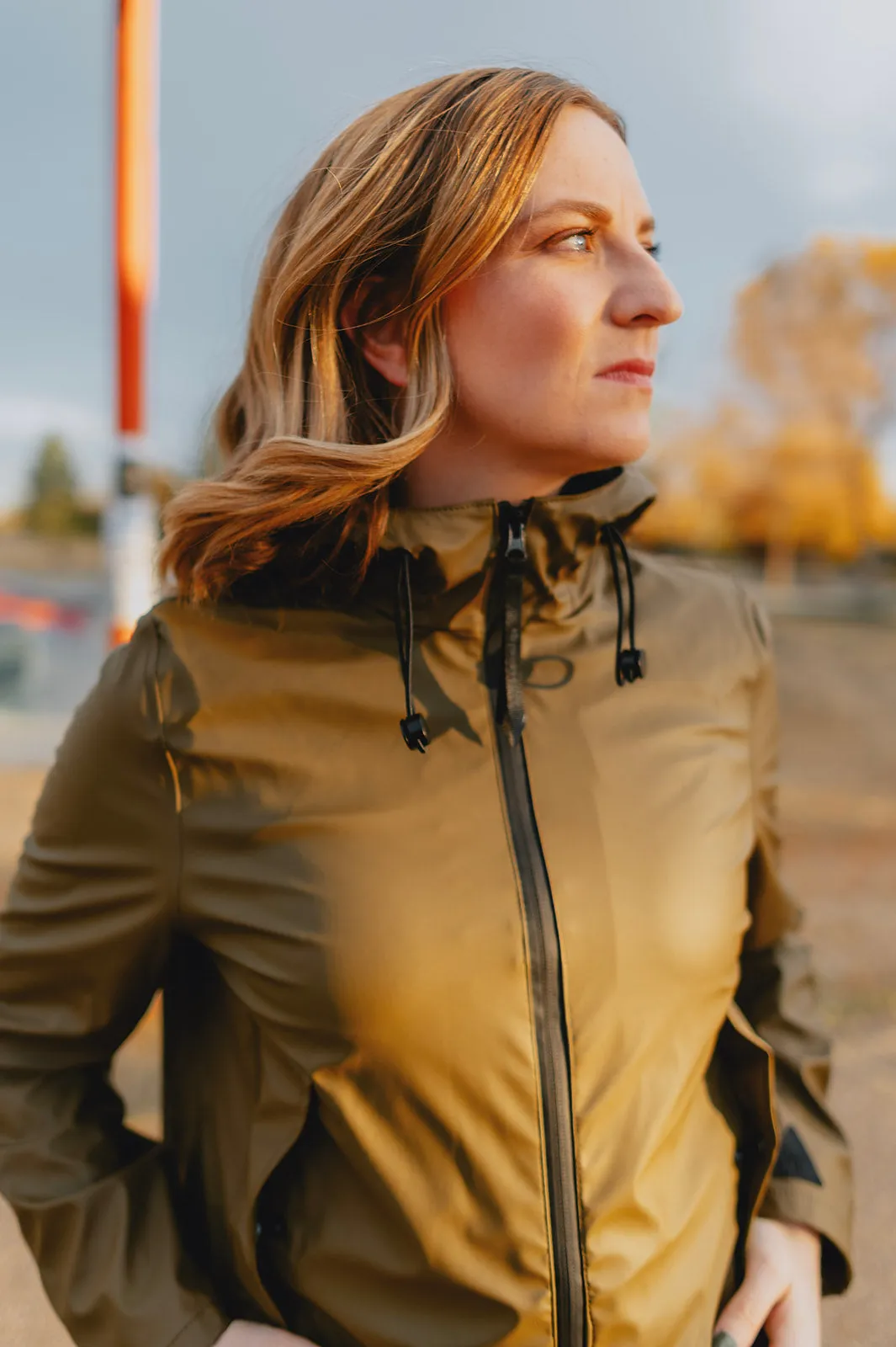 The Avan Raincoat - Olive - PLUS