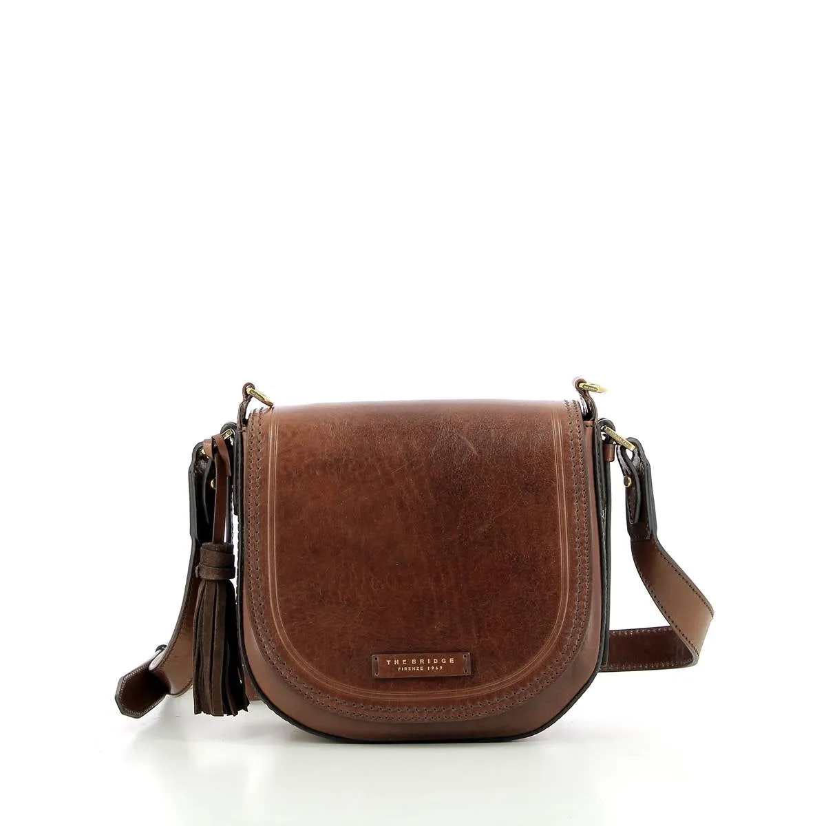 The Bridge - Pearl District Large Crossbody - 04122701 - MARRONE/14/ORO