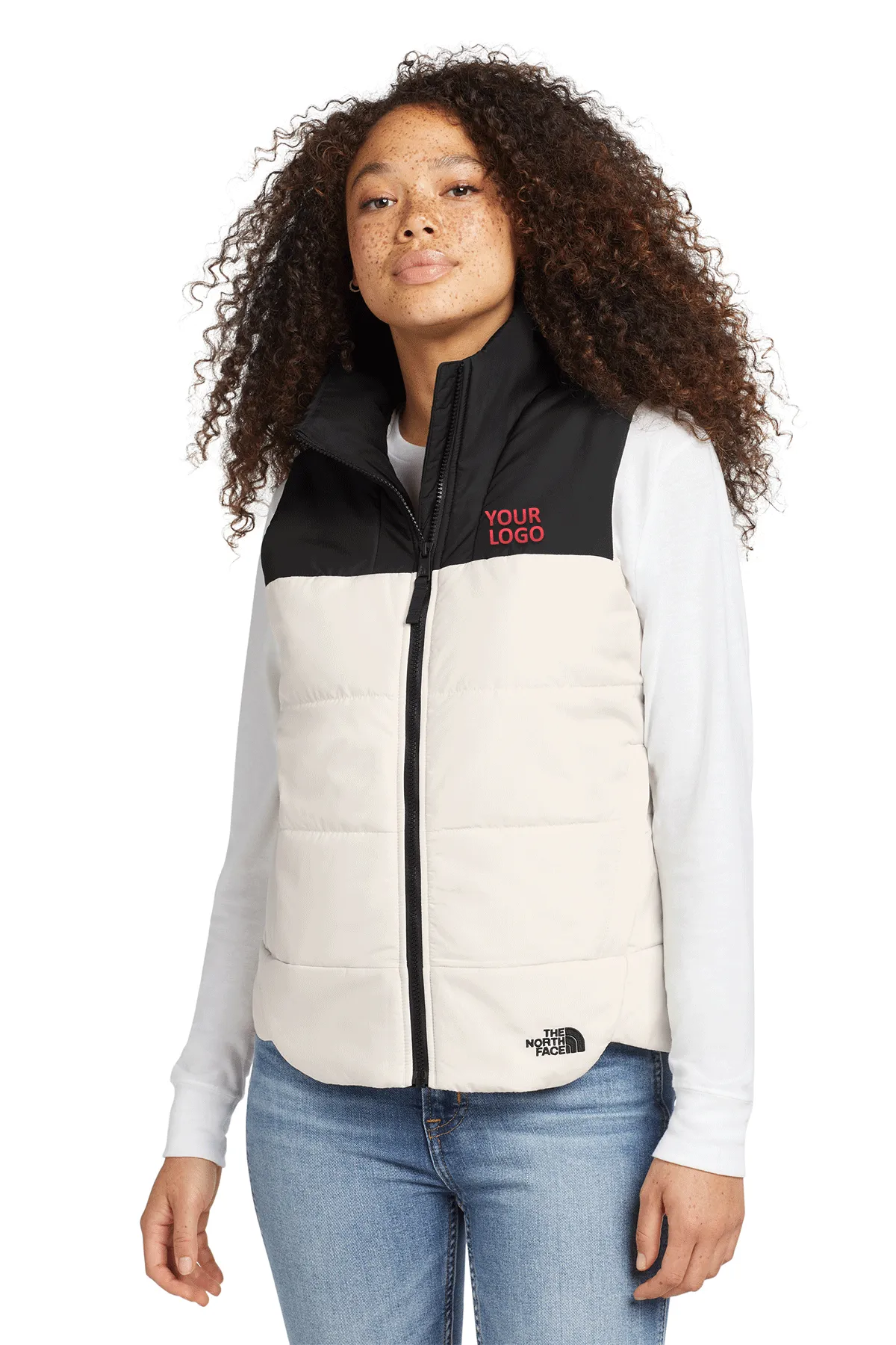 The North Face Womens Everyday Custom Insulated Vests, Vintage White