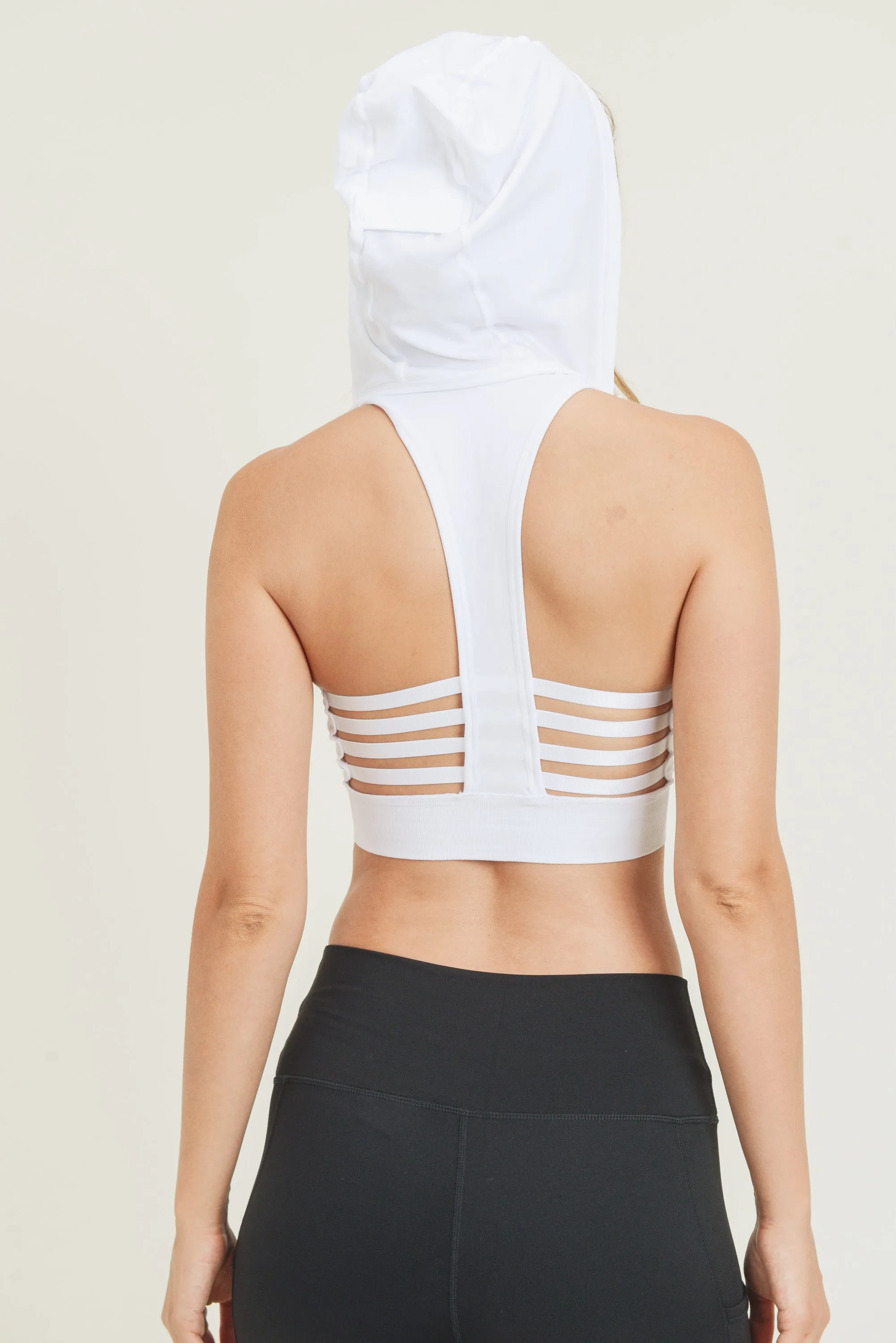 The Warm-Up Hooded Sports Bra