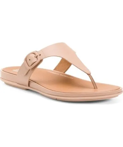 Tj Maxx Leather Gracie Rubber Buckle Toe Post Sandals For Women