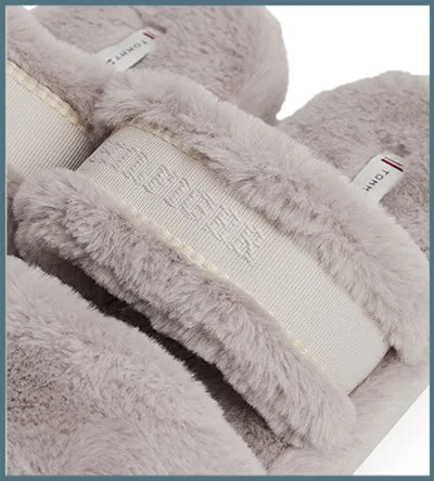 TOMMY HILFIGER FUR BASICS SLIPPER