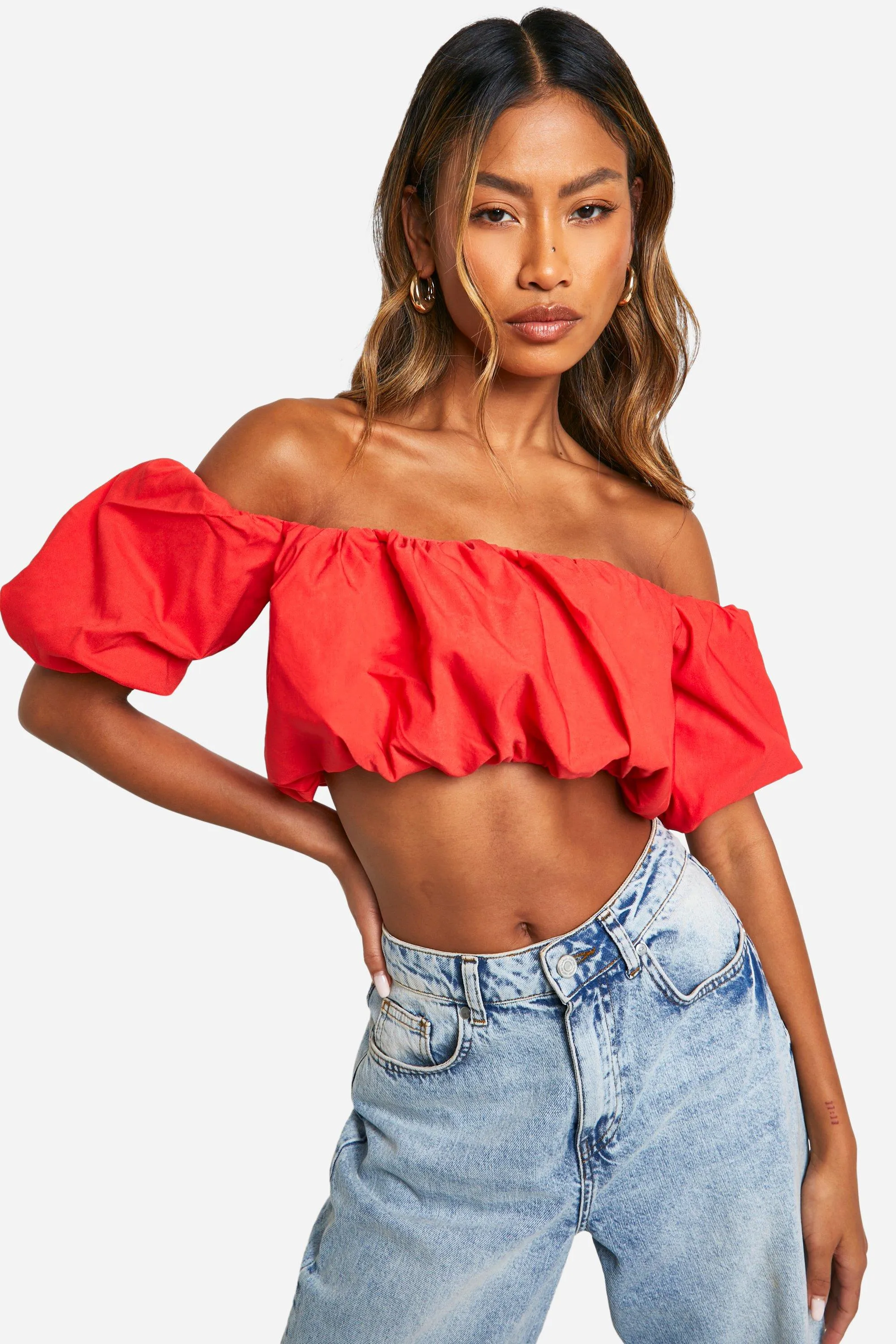 Tops | Bengaline Puffball Bubble Top | boohoo