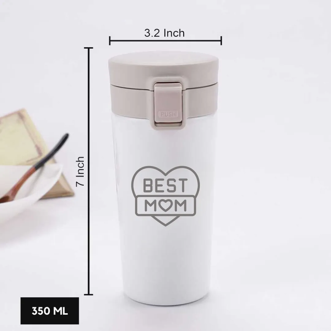 Travel Coffee Mug with Lid - Insulated Tea Coffee Tumbler for Mom Gift Idea - Best Mom