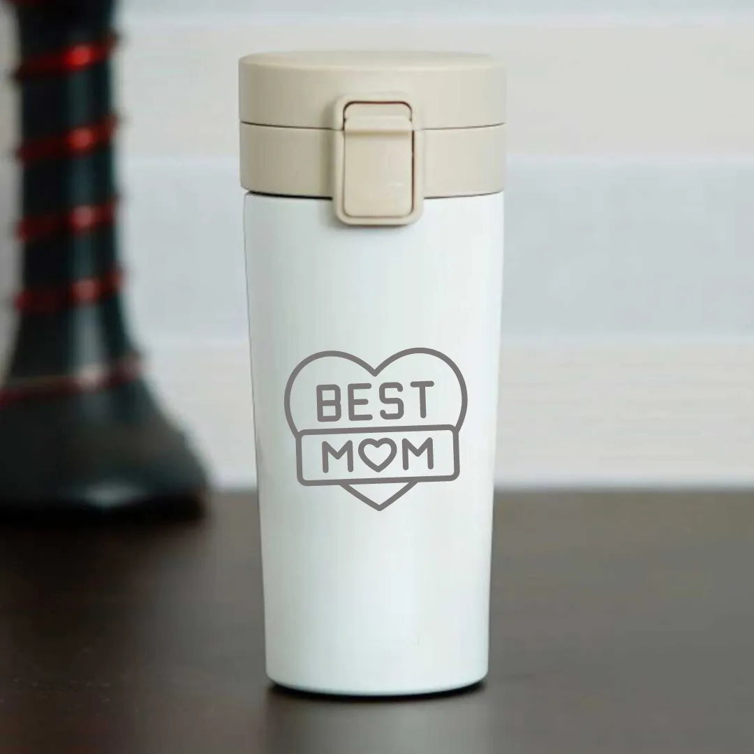 Travel Coffee Mug with Lid - Insulated Tea Coffee Tumbler for Mom Gift Idea - Best Mom