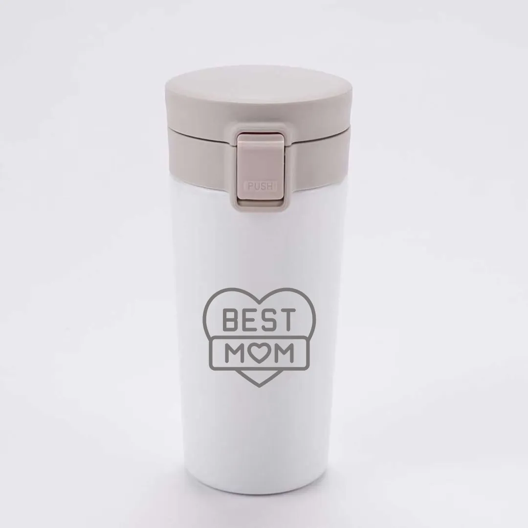 Travel Coffee Mug with Lid - Insulated Tea Coffee Tumbler for Mom Gift Idea - Best Mom