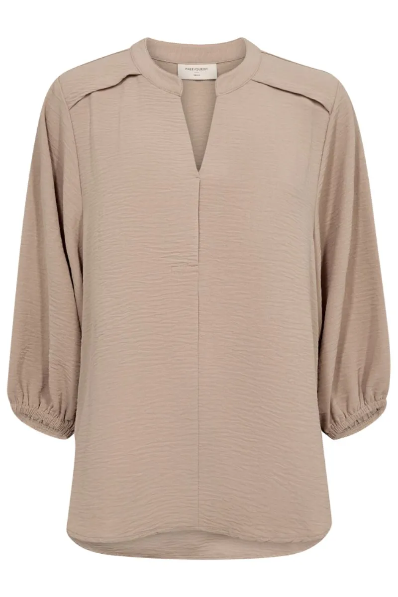 Tulip Blouse 204289 | Simply Taupe | Bluse fra Freequent