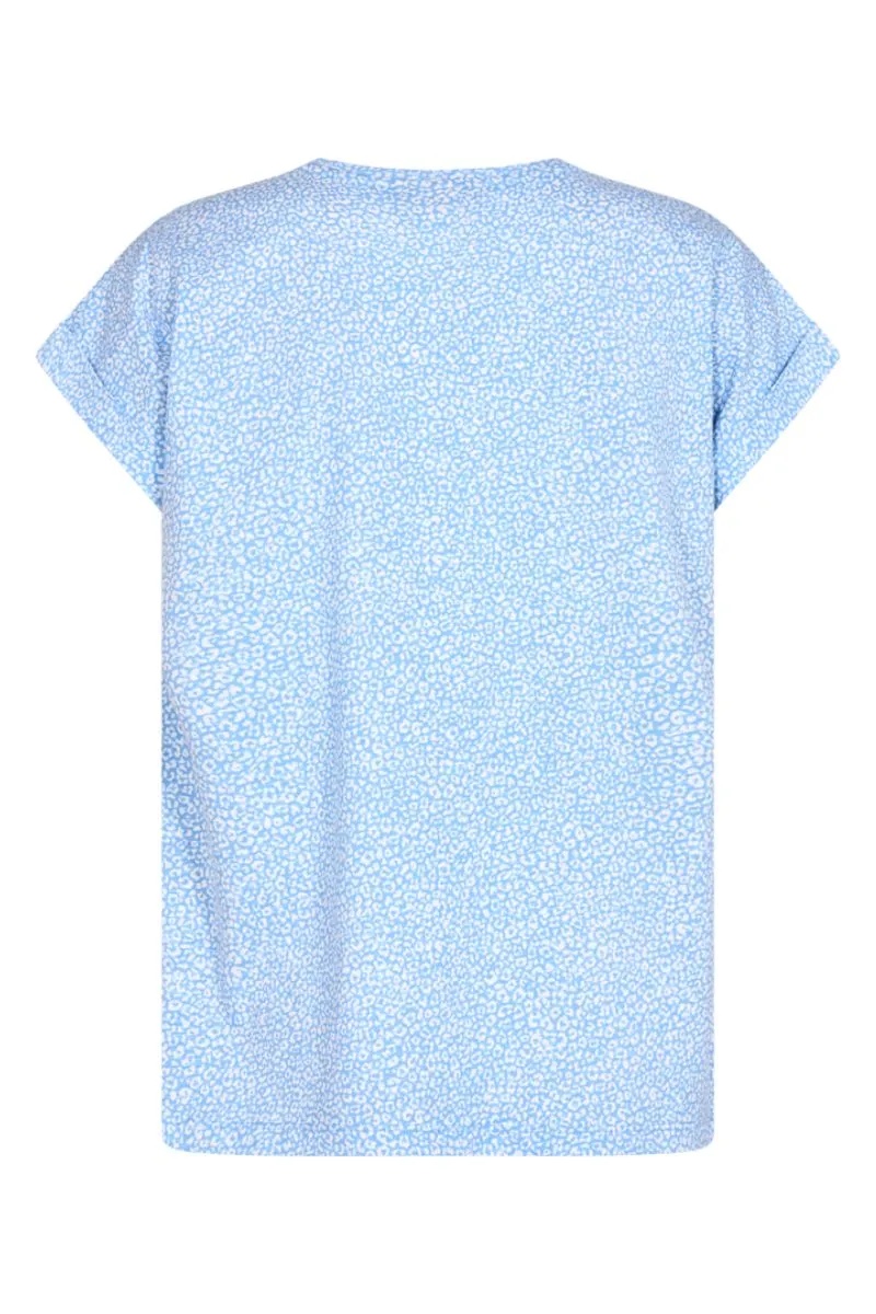 Viva-Tee | Vista Blue w. Brilliant White | T-shirt fra Freequent