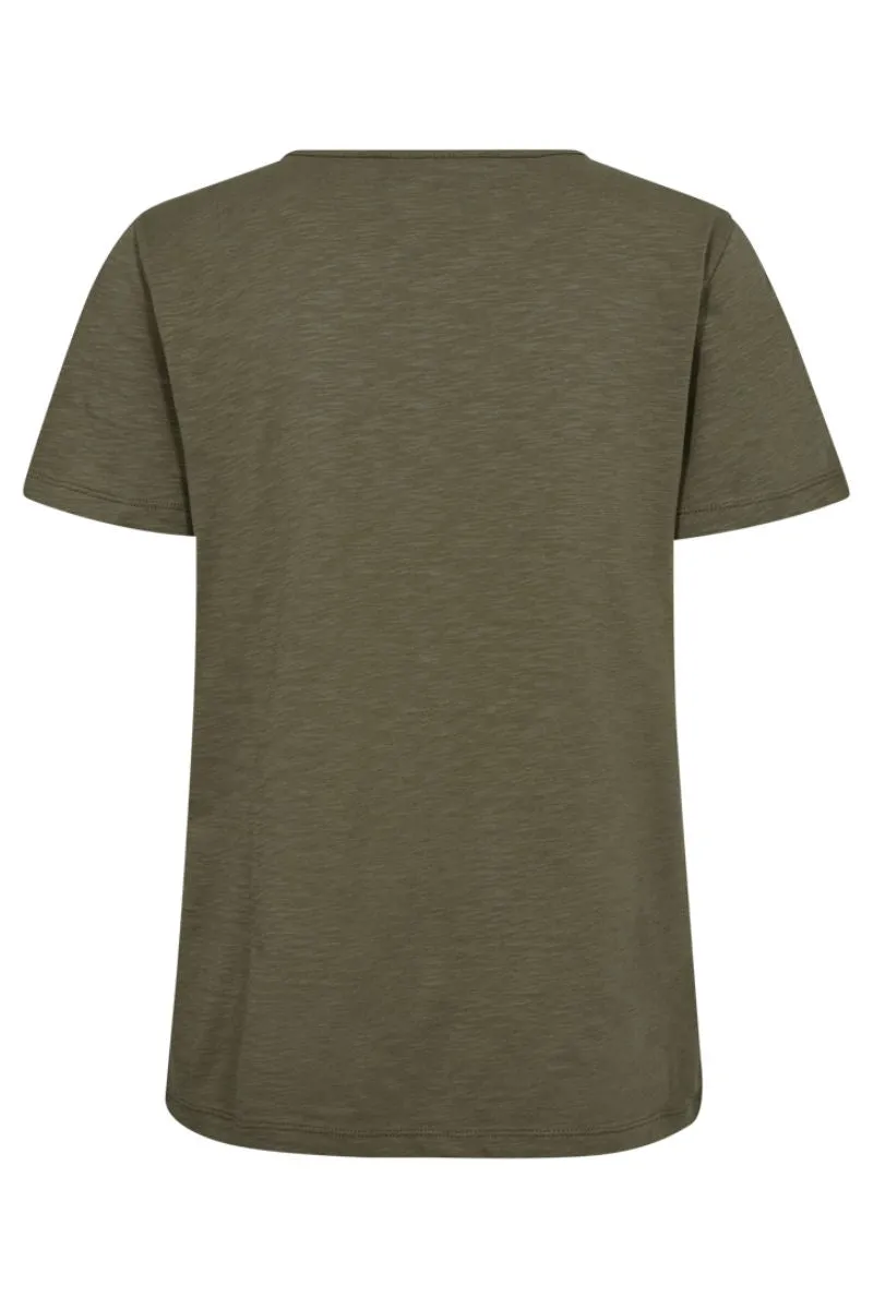 Viva Tee 204124 | Deep Lichen Green | T-shirt fra Freequent