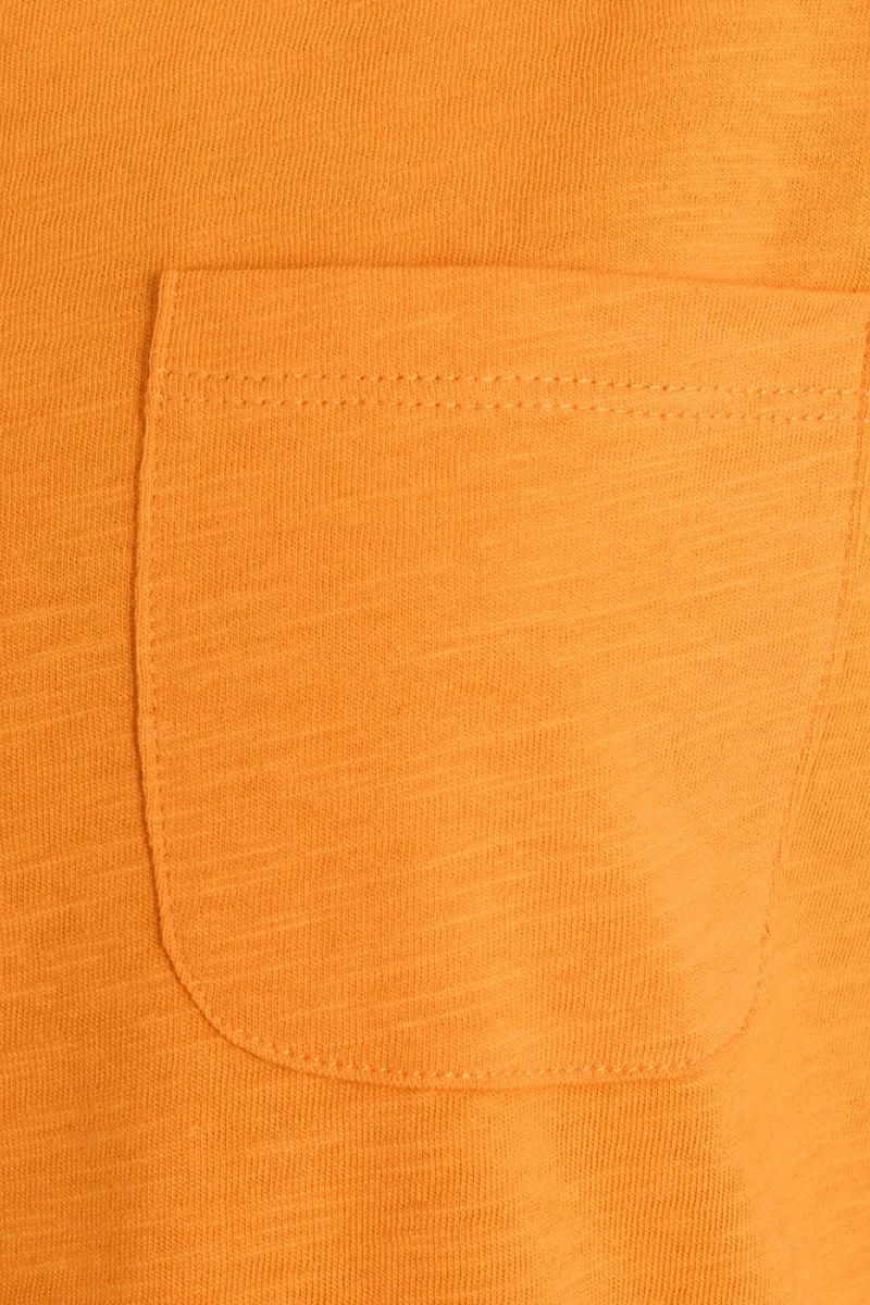 Viva V Ss Pocket Basic | Flame Orange | Skjorte fra Freequent