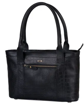 Wandsworth Crocodile Print Ladies Leather Handbags