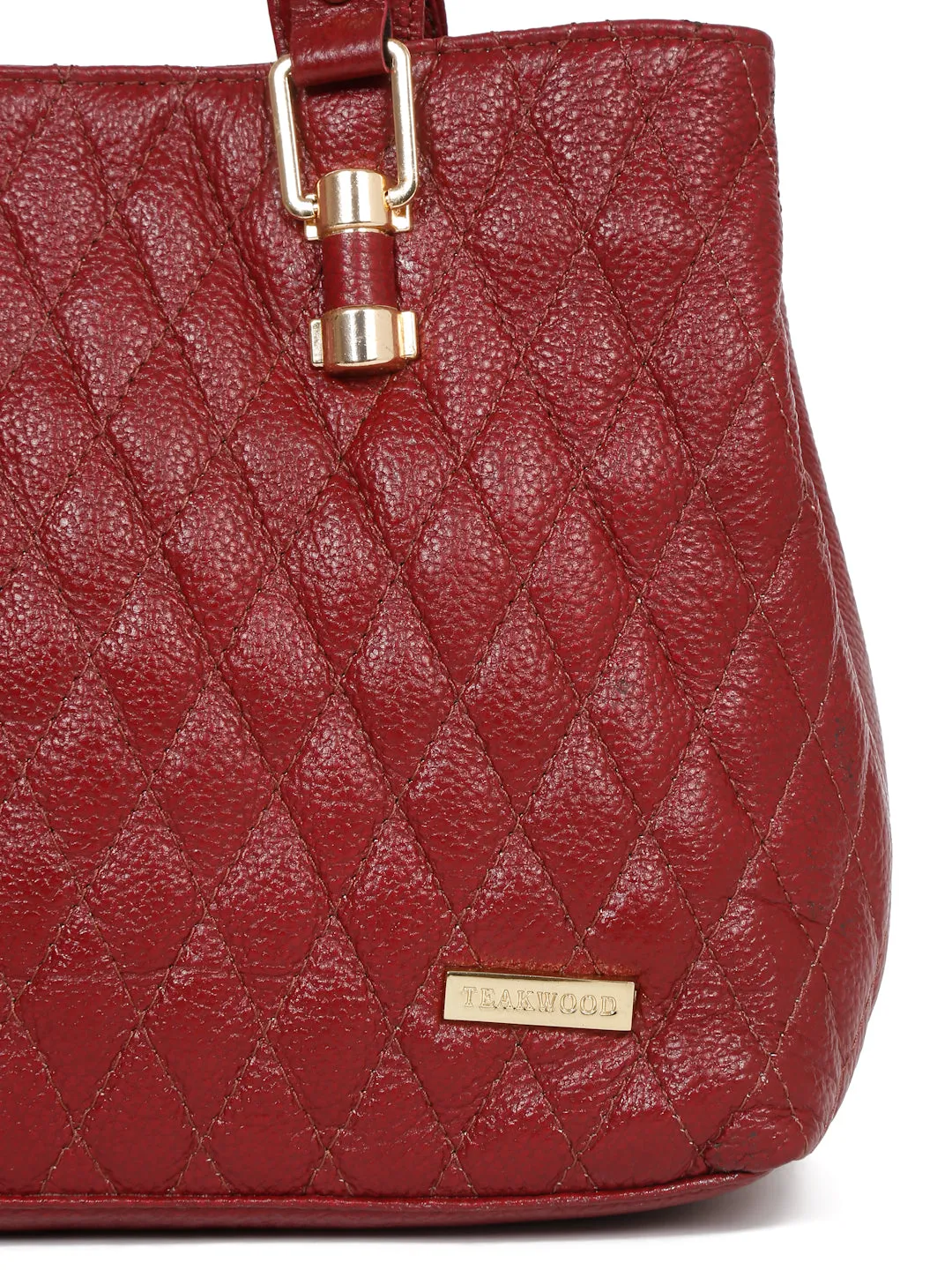 Women Quilted Red Leather Handbags