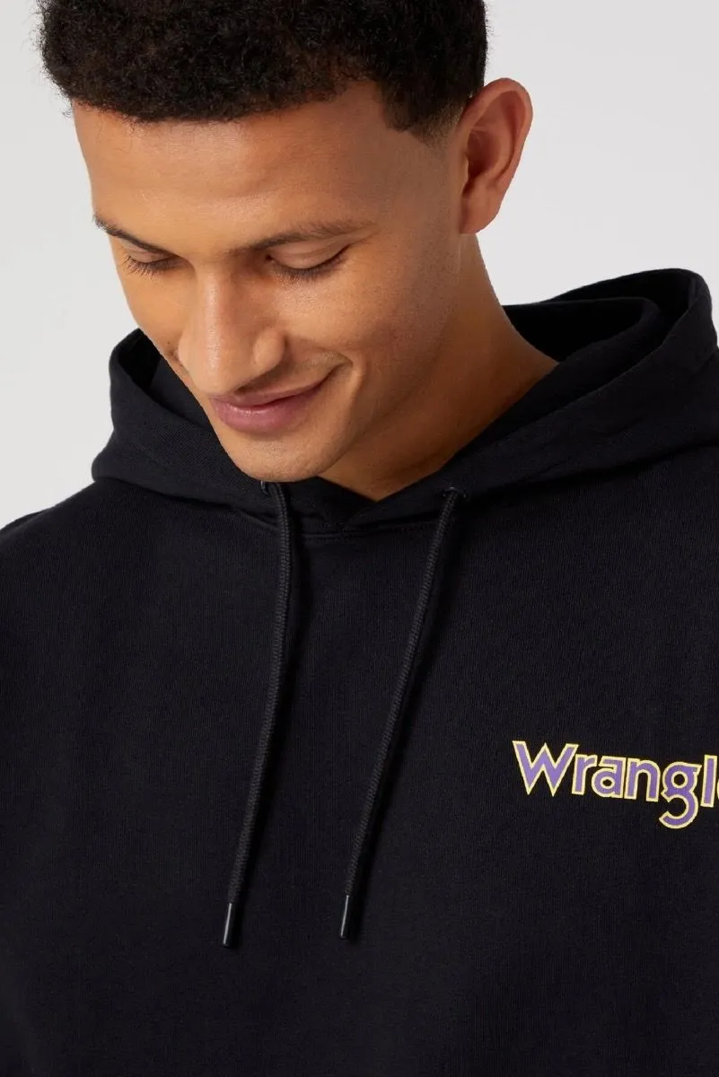 Wrangler Graphic Logo Hooded Sweatshirts Black