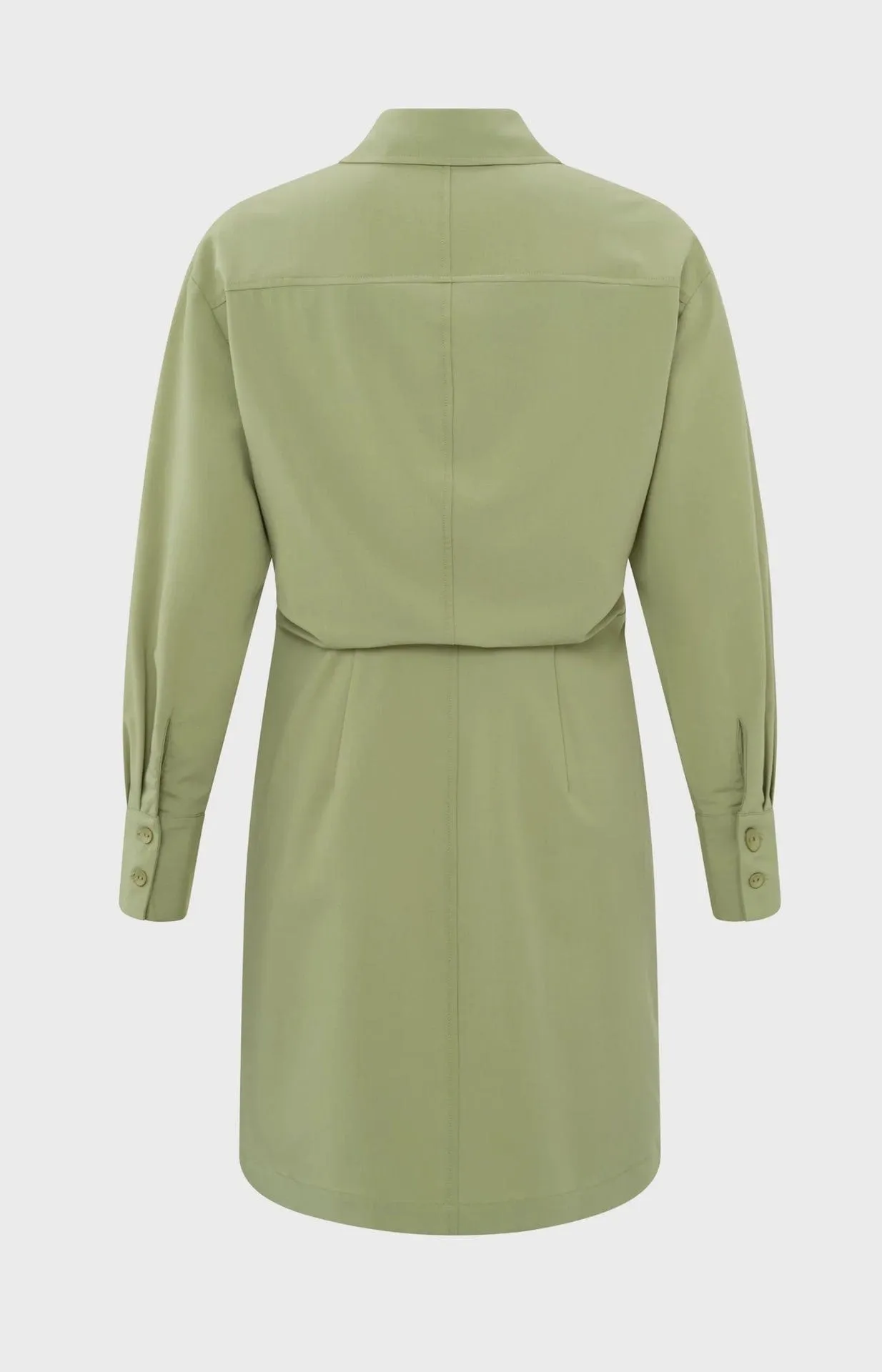 Yaya Fitted Blouse Dress With Collar