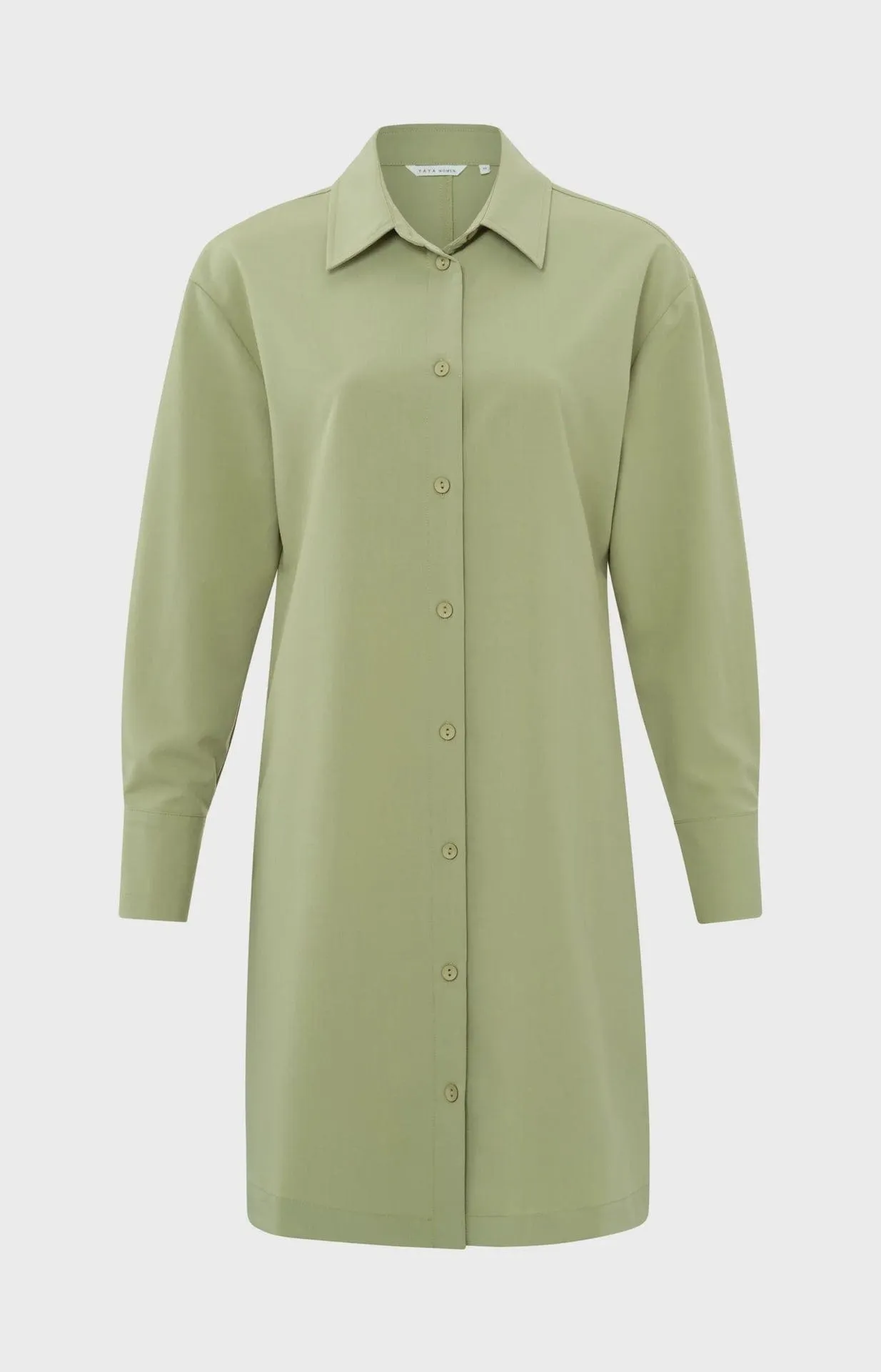 Yaya Fitted Blouse Dress With Collar