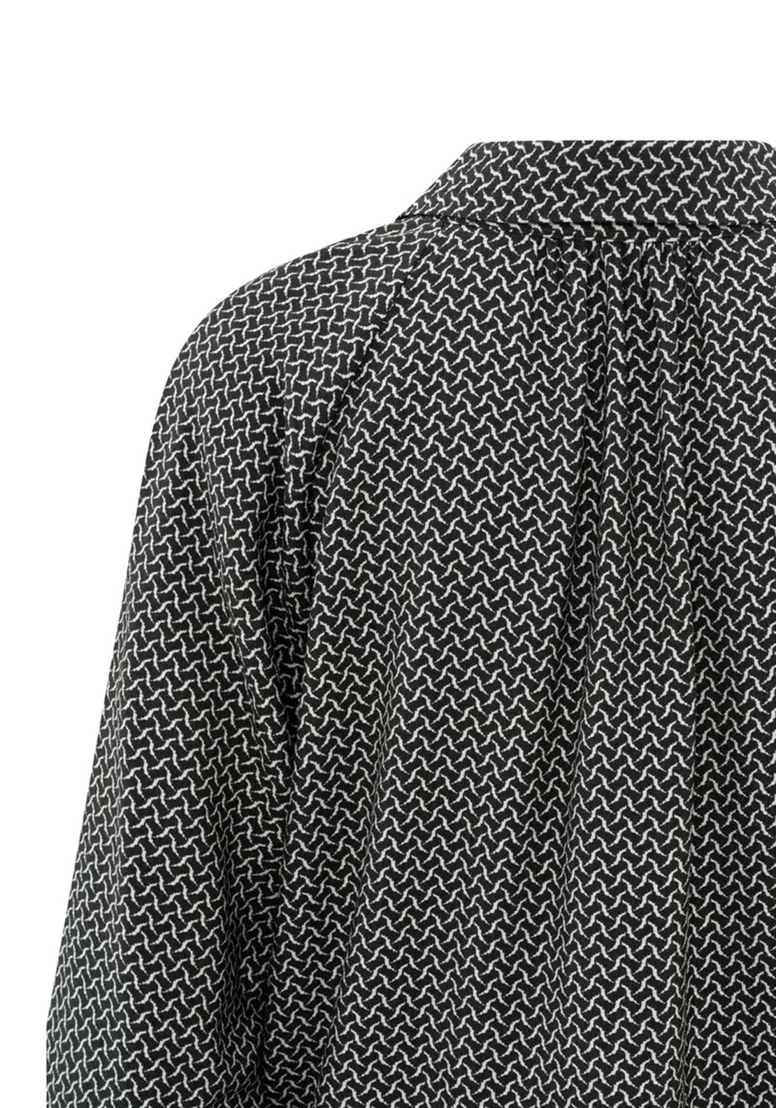 YAYA Lattice Print Blouse, Anthracite Dessin