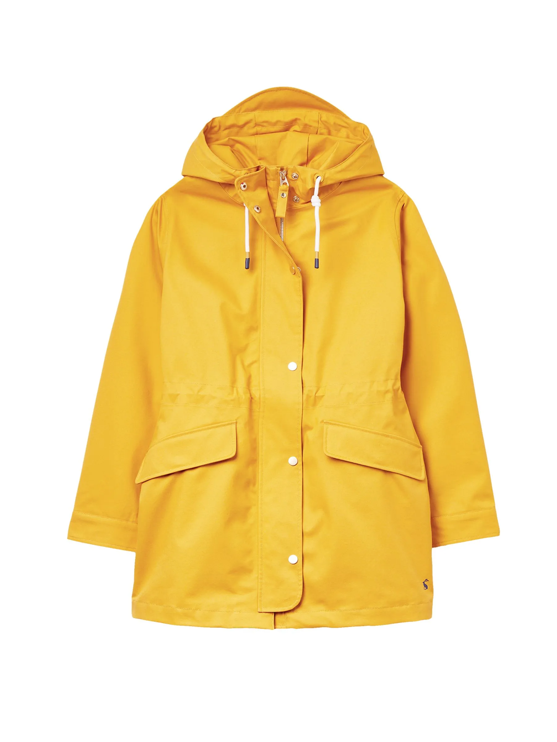 Yellow Gold Waterproof Raincoat With Hood