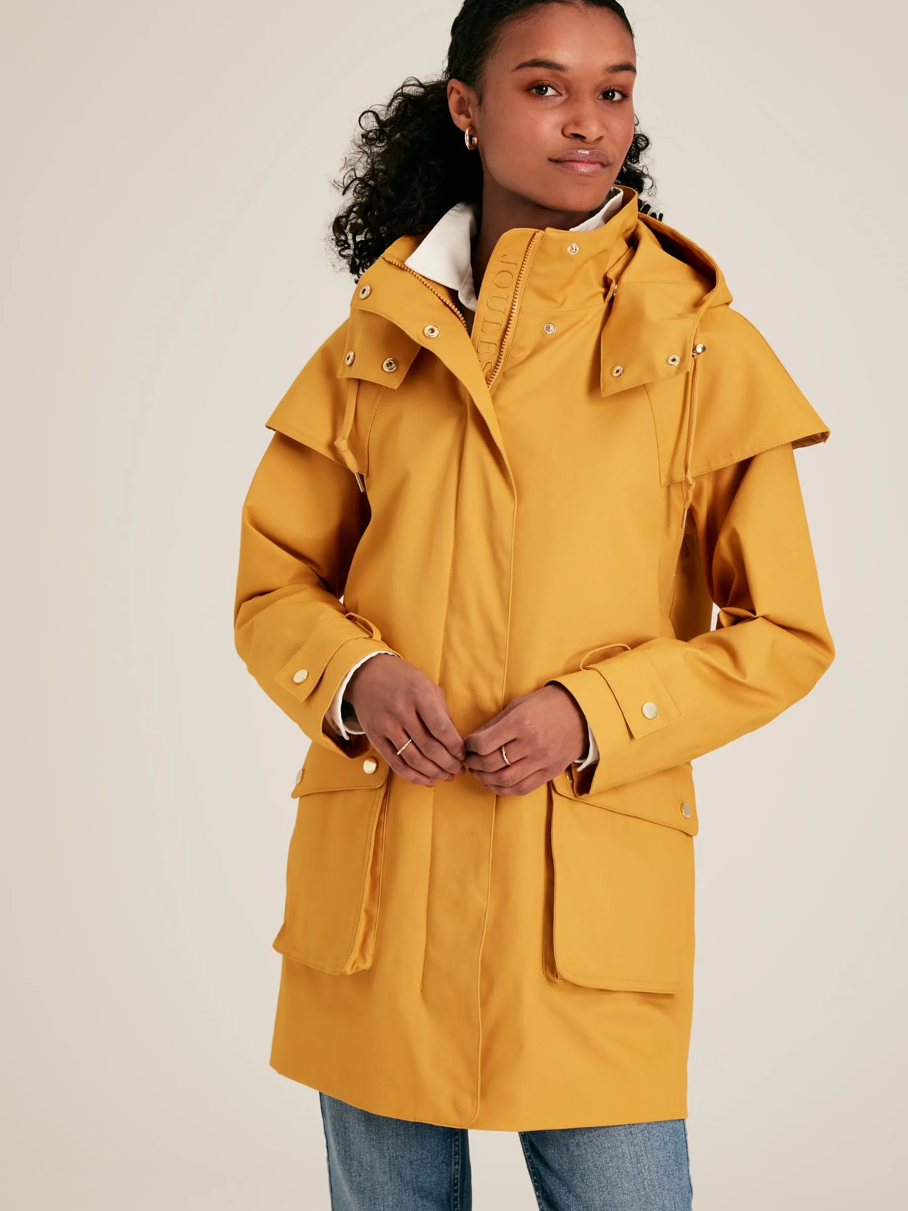 Yellow Premium Waterproof Hooded Raincoat