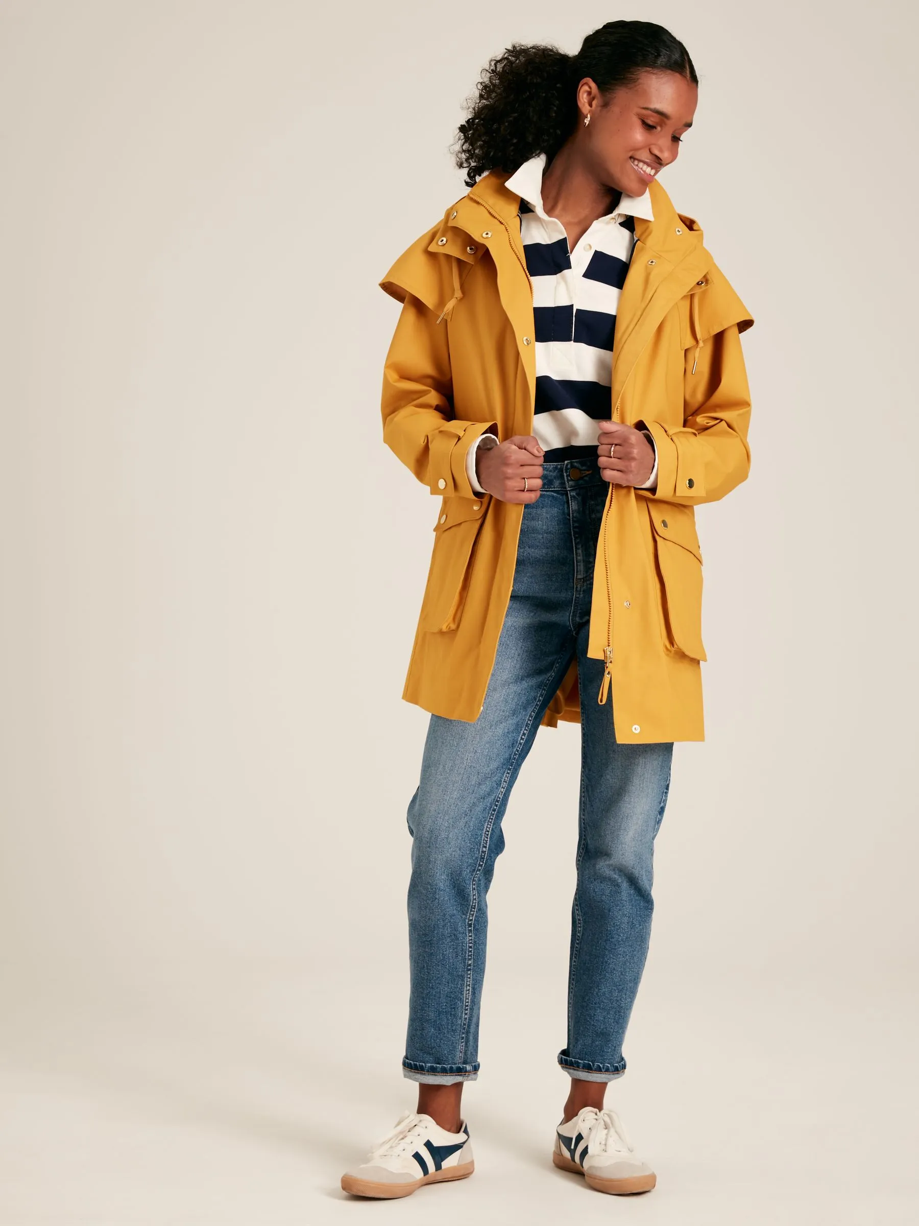 Yellow Premium Waterproof Hooded Raincoat