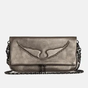 ZADIG&VOLTAIRE Rocky Wings Metallic Crossbody Bag - BLACK